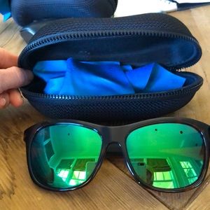 Costa Del Mar Vela Sunglasses tortoise shell green sport sunglasses